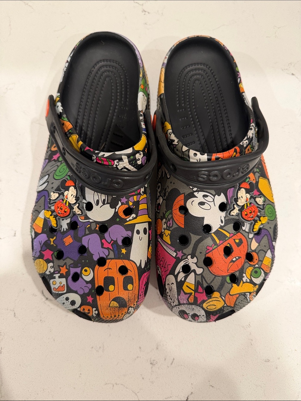 Disney Halloween Graphic Crocs Classic Clog - Black Base